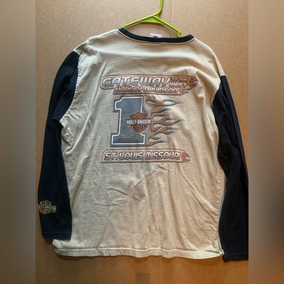 XL long sleeve Harley Davidson baseball style - Picture 1 of 4